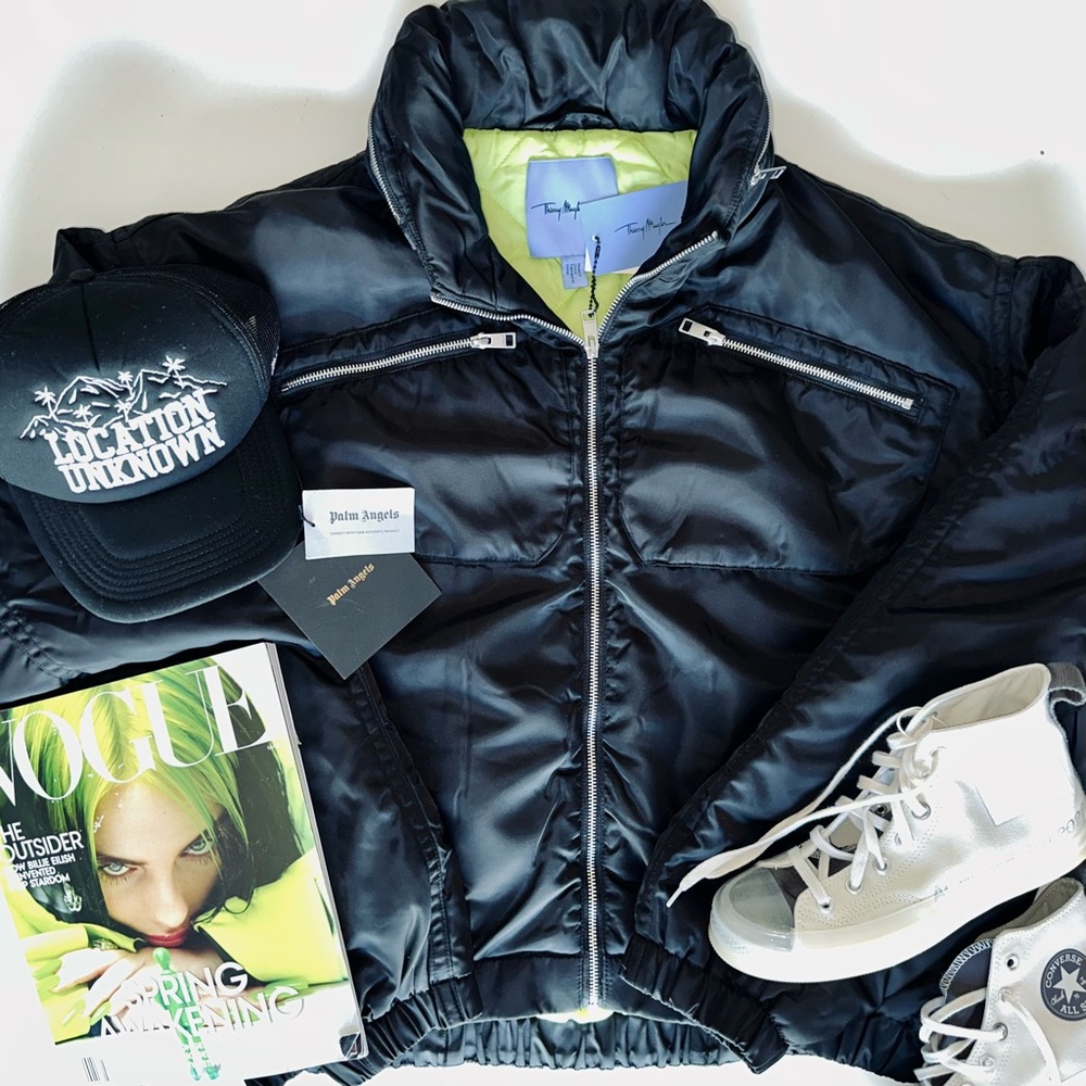 MUGLER Collaboration Oversized Nylon Parachute Jacket